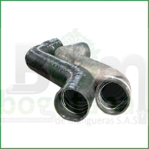 MANGUERA MOLDEADA CON RESORTE INTERNO LÍNEA AMARILLA